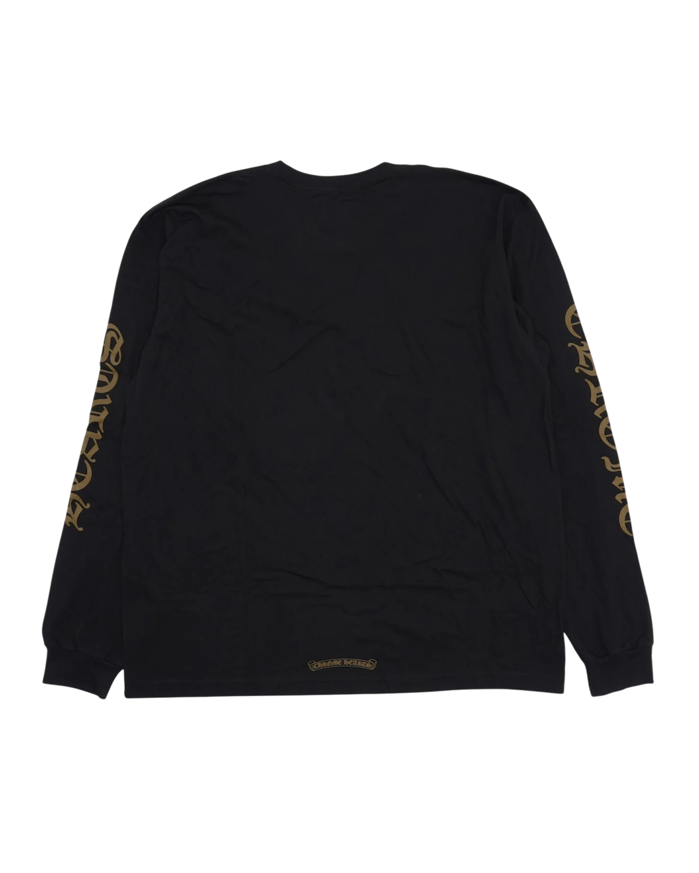 Chrome Hearts Neck Logo Long Sleeve Pocket T-Shirt Black Army Green