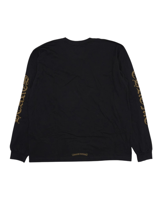 Chrome Hearts Neck Logo Long Sleeve Pocket T-Shirt Black Army Green