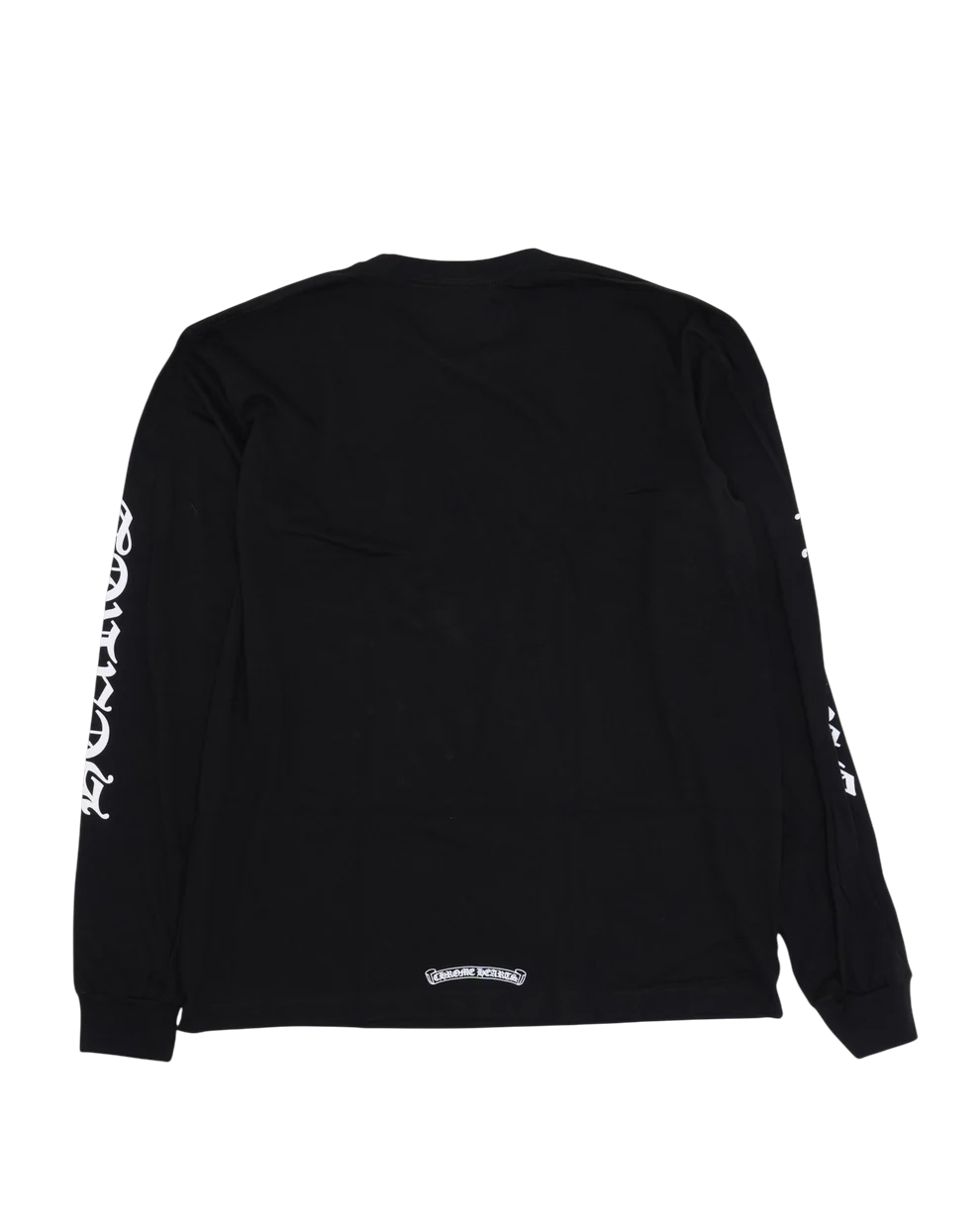 Chrome Hearts Neck Logo Long Sleeve Pocket T-Shirt Black White