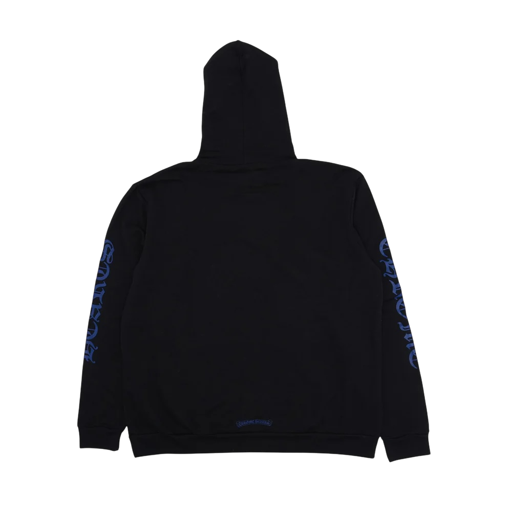 Chrome Hearts Vertical Logo Hoodie Black / Blue