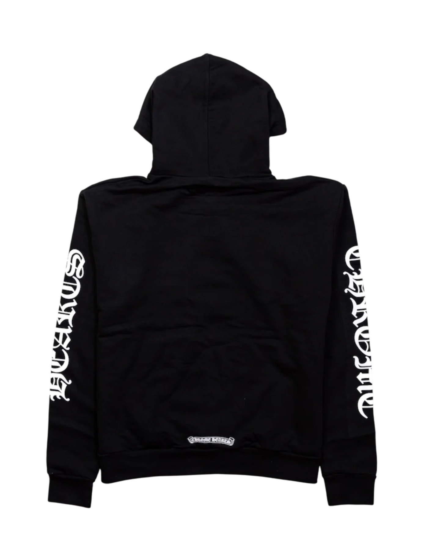 Chrome Hearts Vertical Logo Hoodie Black White